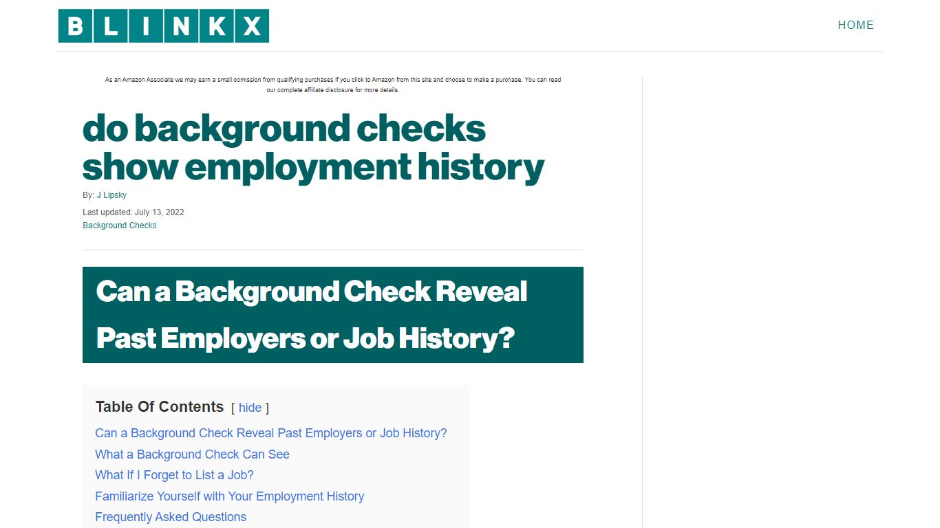 do background checks show employment history - Blinkx